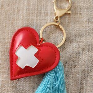 Heart keychain for healthcare worker